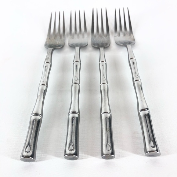 Hampton Silversmiths Bamboo Stainless Steel Flatware 4 - 5 Piece Place Settings